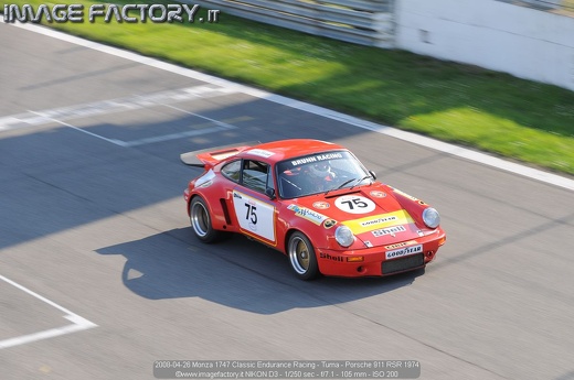 2008-04-26 Monza 1747 Classic Endurance Racing - Tuma - Porsche 911 RSR 1974